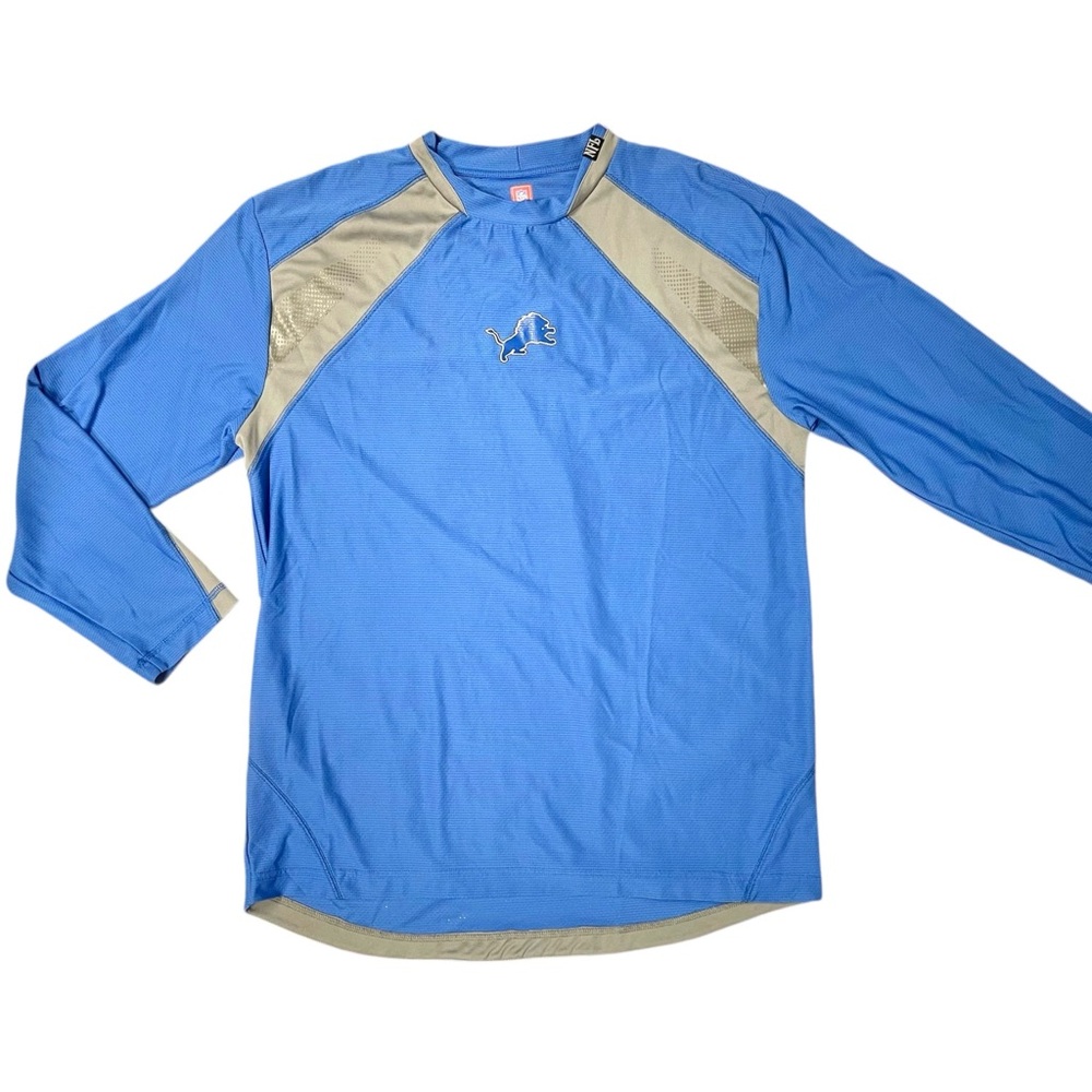 2000s OLD LOGO Detroit Lions NFL Vintage Team Logo Long Sleeve Mens Shirt Large